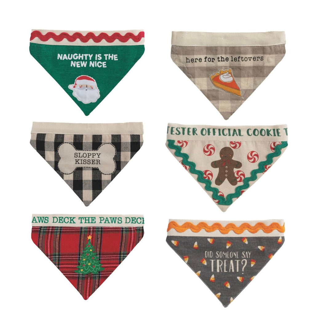 Fall/Christmas - Reversible Pet Bandana