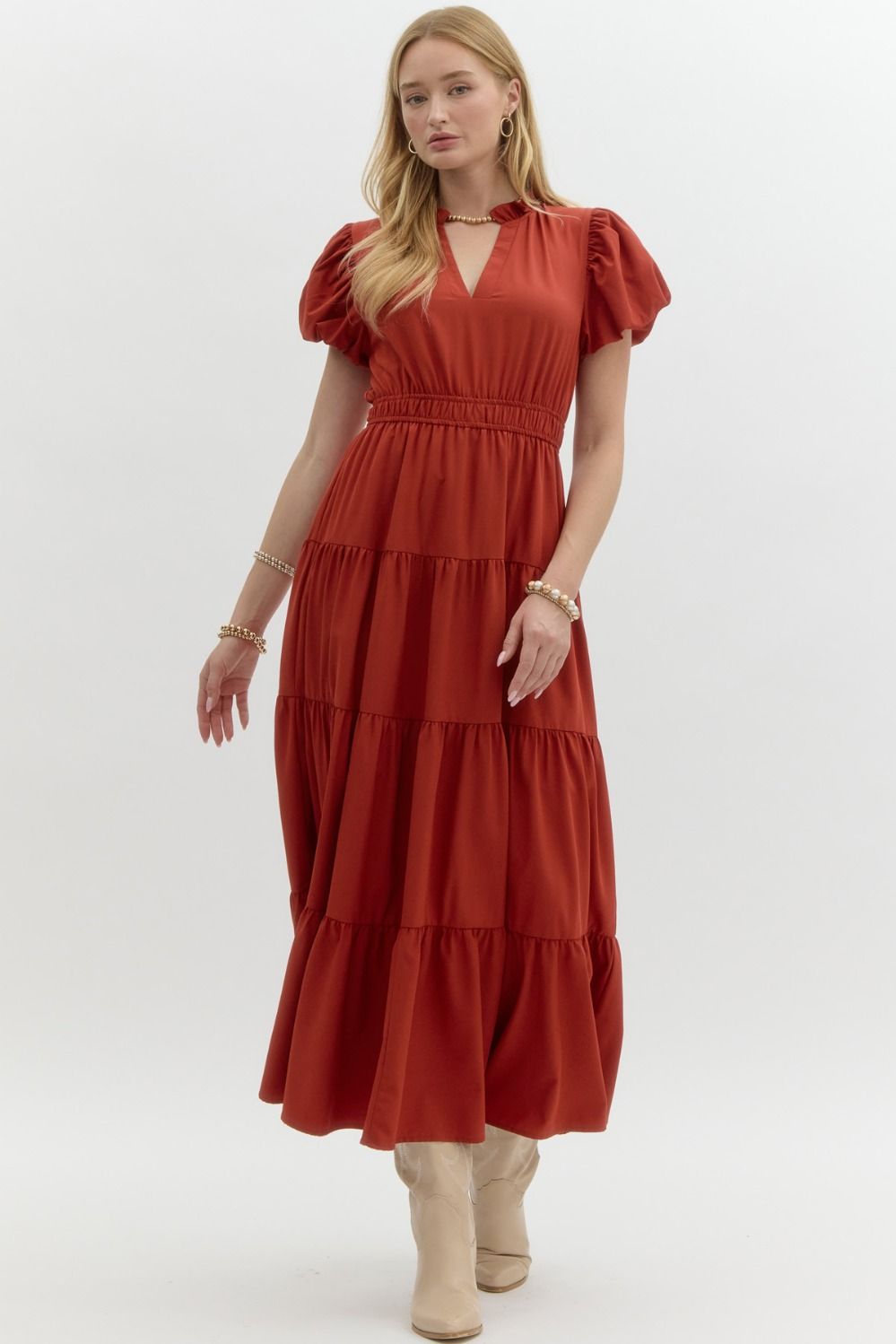 Dress - Brick Maxi