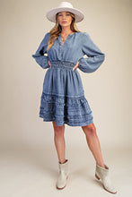 Dress - Chambray Tiered
