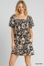 Dress - Black Floral