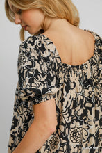 Dress - Black Floral