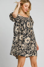 Dress - Black Floral