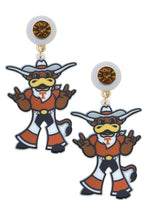 Texas Longhorns Bevo Resin Mascot Earrings