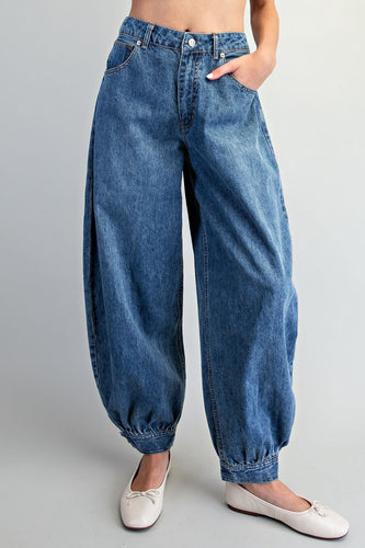 Pant - Denim Wide Leg Jogger
