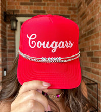 Cougars Trucker Hat: Red/White