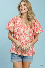 Shirt - Coral Floral