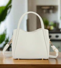 94646 Clara 3 Compartment Satchel/Crossbody Bag: Silver