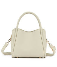 94646 Clara 3 Compartment Satchel/Crossbody Bag: Silver
