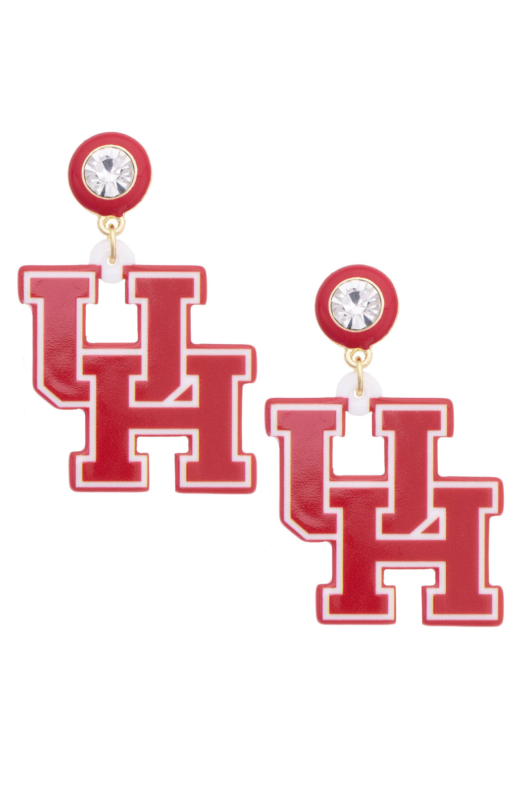 Houston Cougars Resin Mascot Earrings