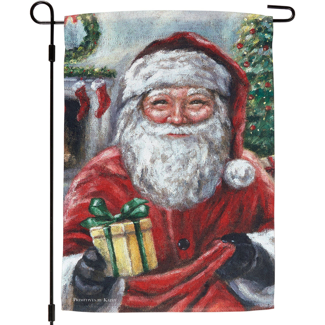 Christmas Eve Santa Garden Flag