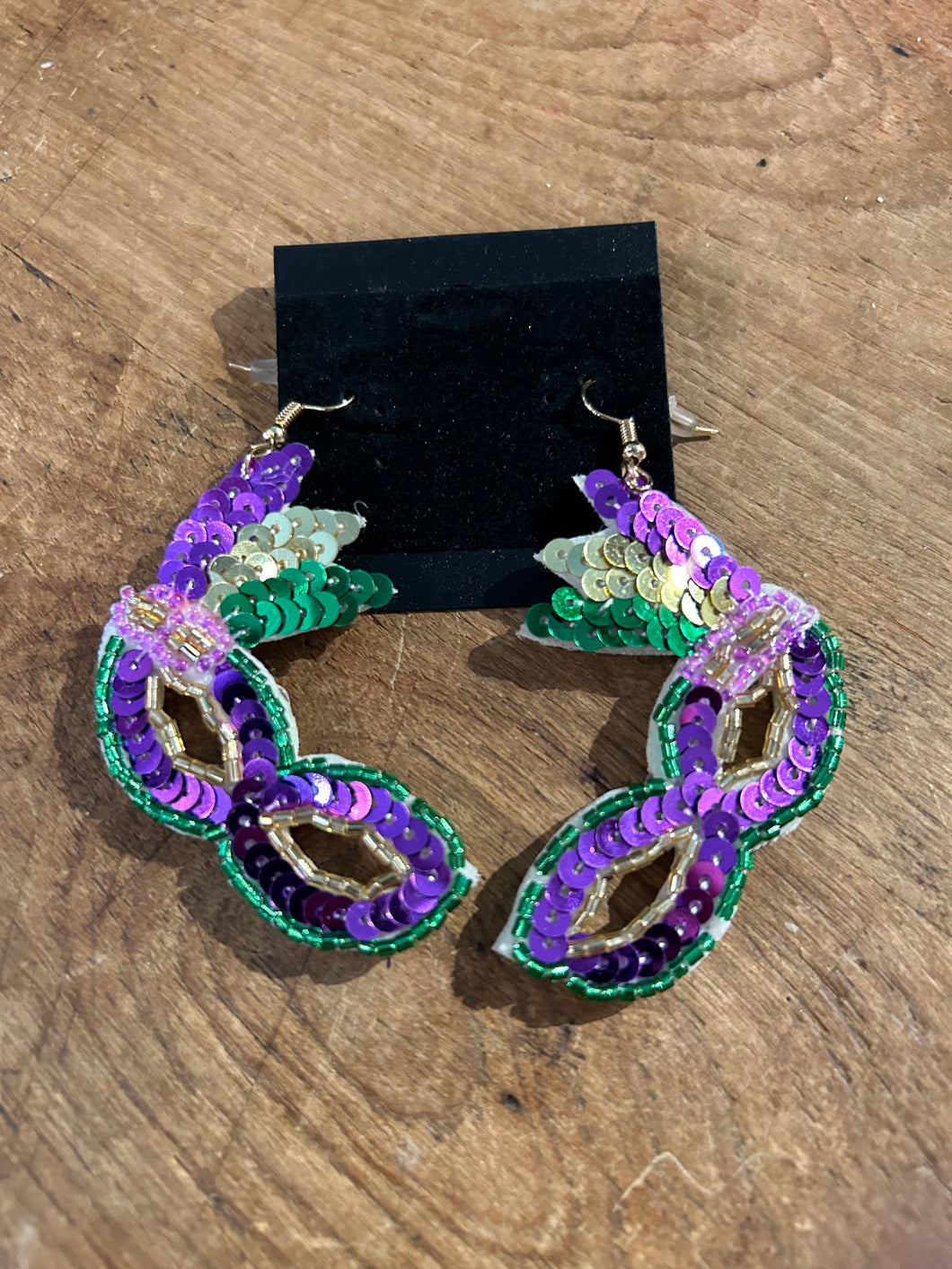 Earring - Mardi Gras Masks