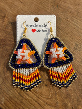 Earrings - Hanbeaded Astros