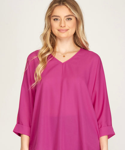 Shirt - Pink Woven