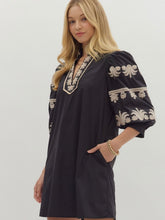 Dress - Black Embroidery