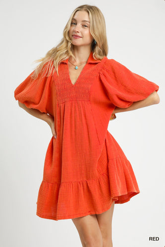 Dress - Mineral Red