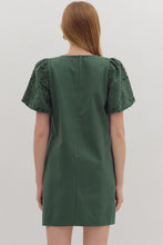 Dress - Green Eyelet