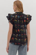Shirt - Black Botanical