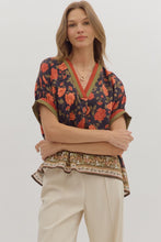 Shirt - Floral VNeck
