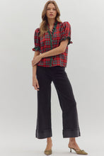 Shirt - Plaid Button Closure