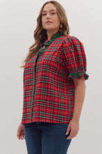 Plus - Plaid Short Sleeve
