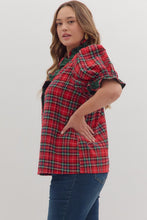 Plus - Plaid Short Sleeve