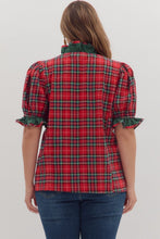 Plus - Plaid Short Sleeve