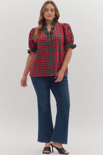 Plus - Plaid Short Sleeve