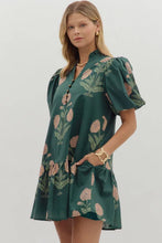 Dress - Green Floral