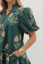 Dress - Green Floral