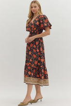 Dress -Brown Floral