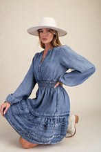 Dress - Chambray Tiered