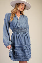 Dress - Chambray Tiered
