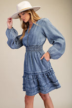 Dress - Chambray Tiered