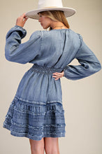 Dress - Chambray Tiered