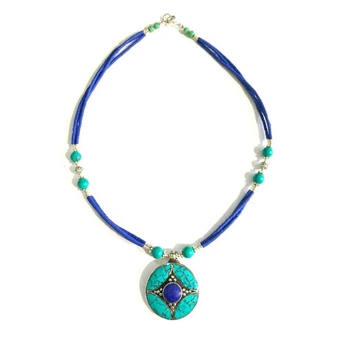 Necklace - Lotus Lapis