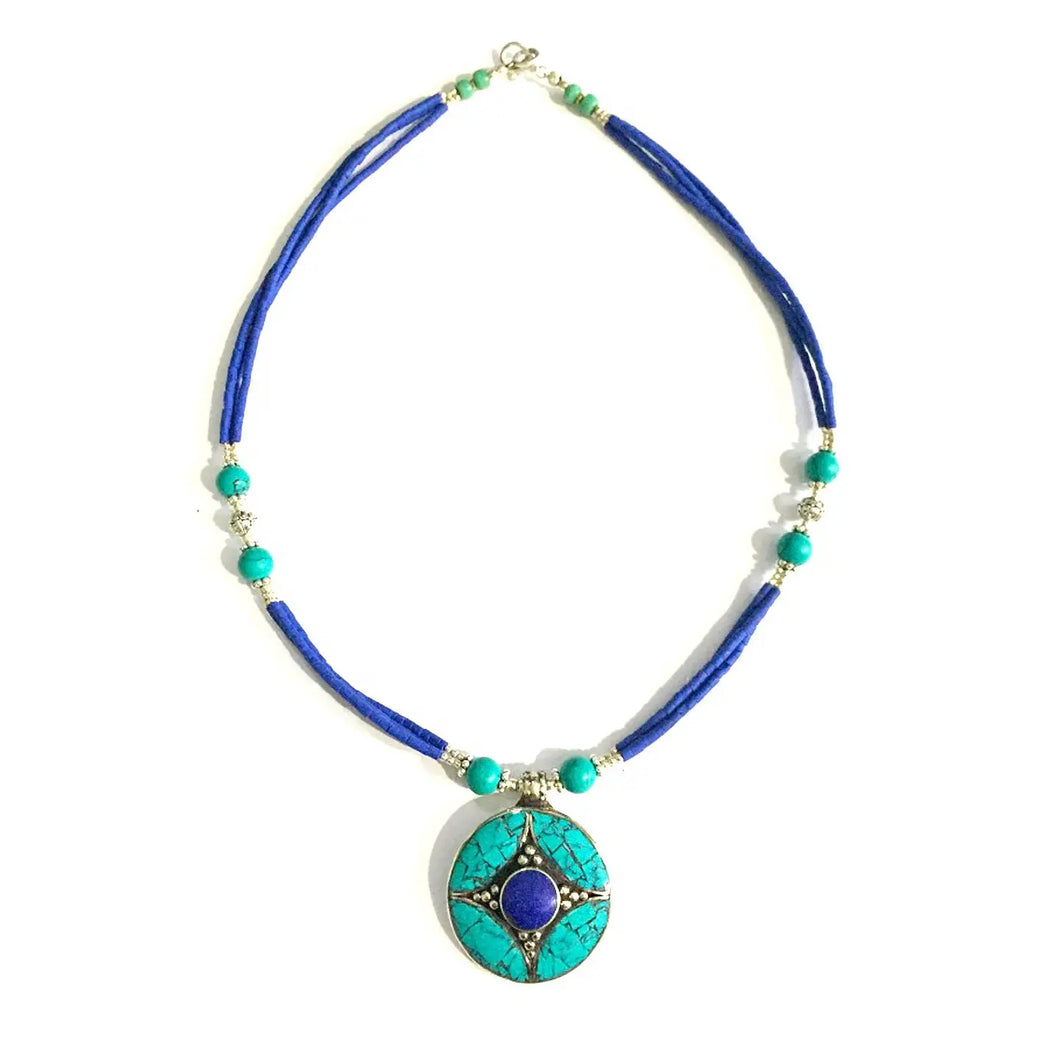 Necklace - Lotus Lapis