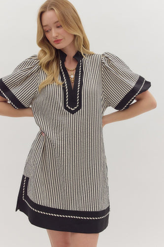 Dress - Black Stripe
