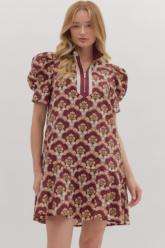Dress - Retro Wine