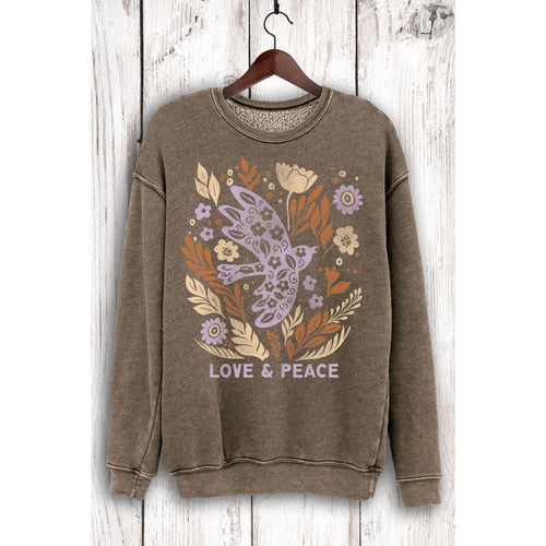 Sweatshirt - Love and Peace