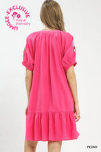 Dress - Floral Embroidery