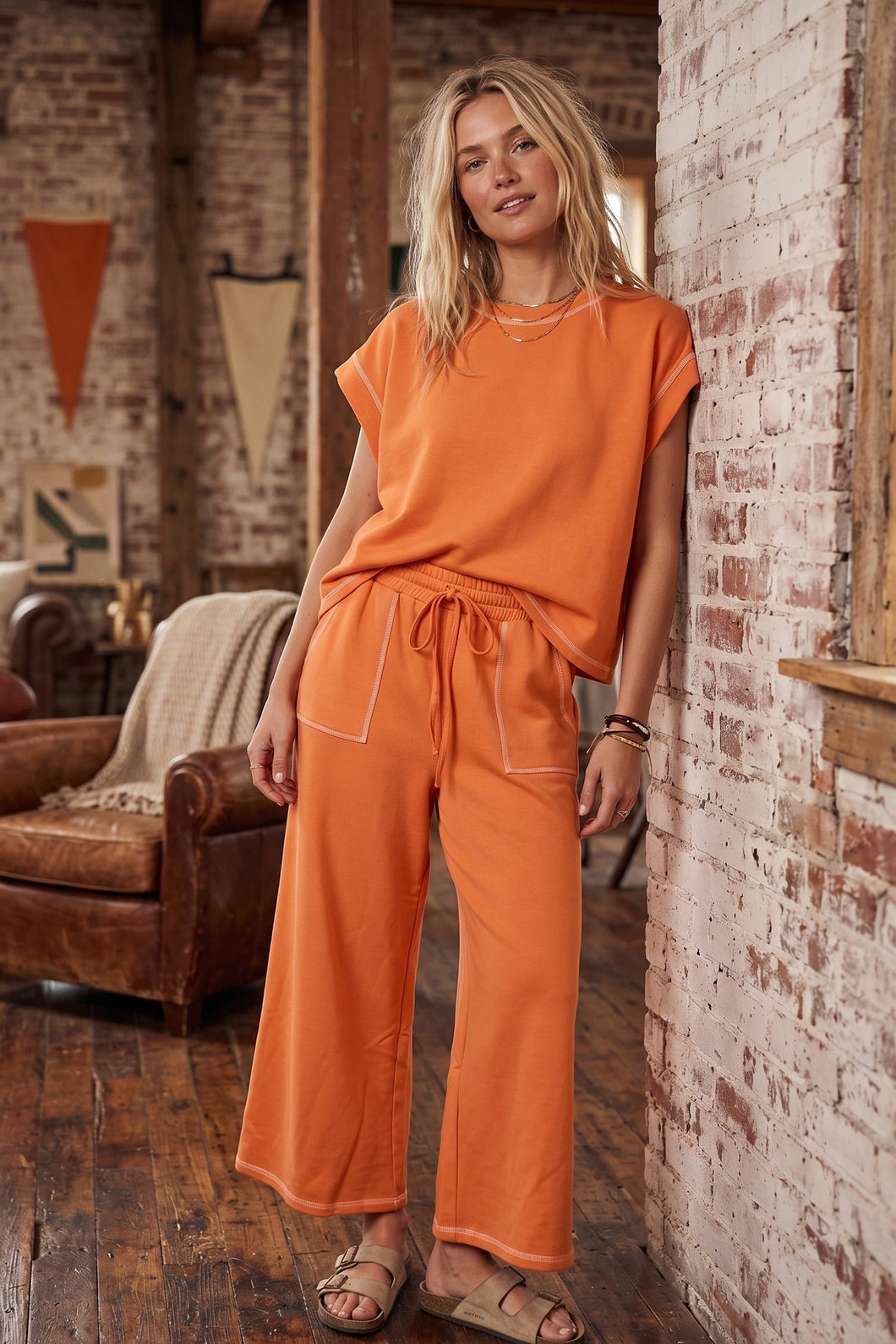 Lounge Set - Orange Game Day
