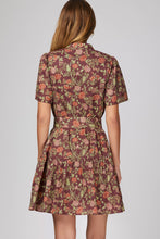Dress - Wine with Tie