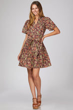 Dress - Wine with Tie