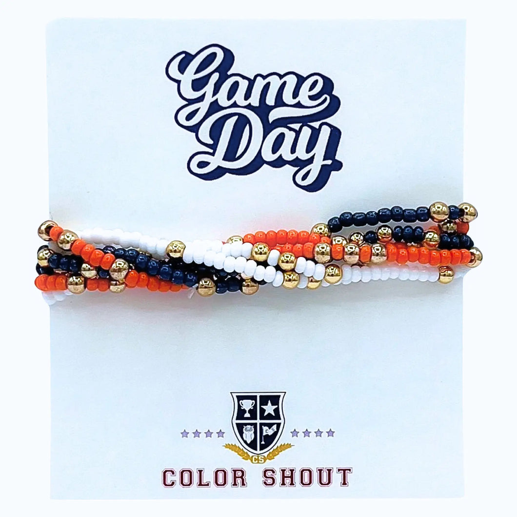 Astros Color Stack Bracelets