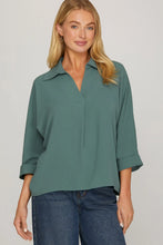 Shirt - Collared Solid 3/4