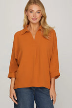 Shirt - Collared Solid 3/4