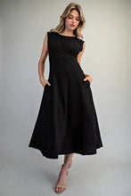 Dress - Solid Pleated Midi