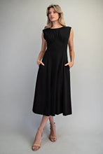 Dress - Solid Pleated Midi
