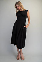 Dress - Solid Pleated Midi