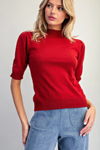 Shirt - Short Sleeve Solid Sweater